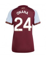 Aston Villa Amadou Onana #24 Kotipaita Naisten 2025-26 Lyhythihainen